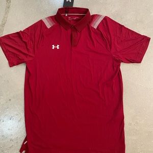 Men’s Under Armour ISO-Chill Maroon Polo Shirt